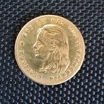 Gouden 10 Gulden Wilhelmina 1897 verguld naslag tientje, Postzegels en Munten, Verzenden, Goud, Koningin Wilhelmina, Losse munt