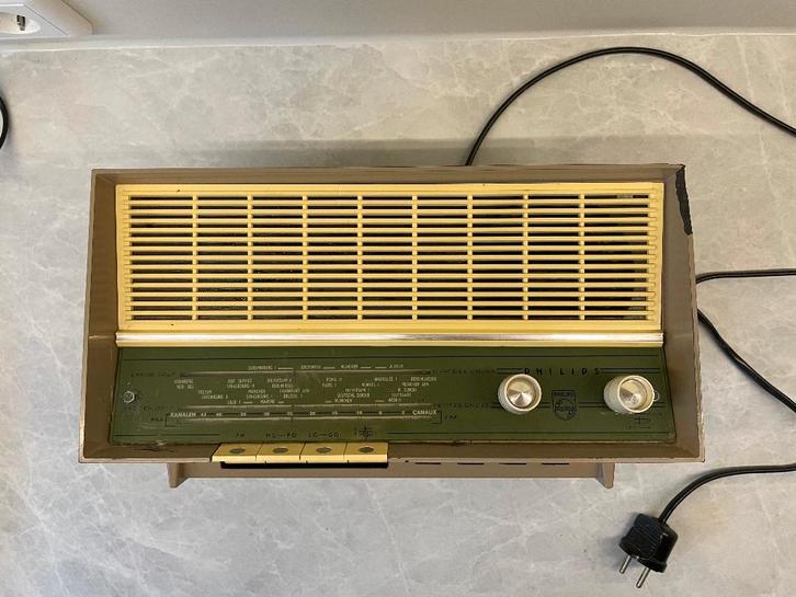 Philips B2X92A Vintage Buizenradio (1959/1960), Audio, Tv en Foto, Radio's, Gebruikt, Radio, Ophalen of Verzenden