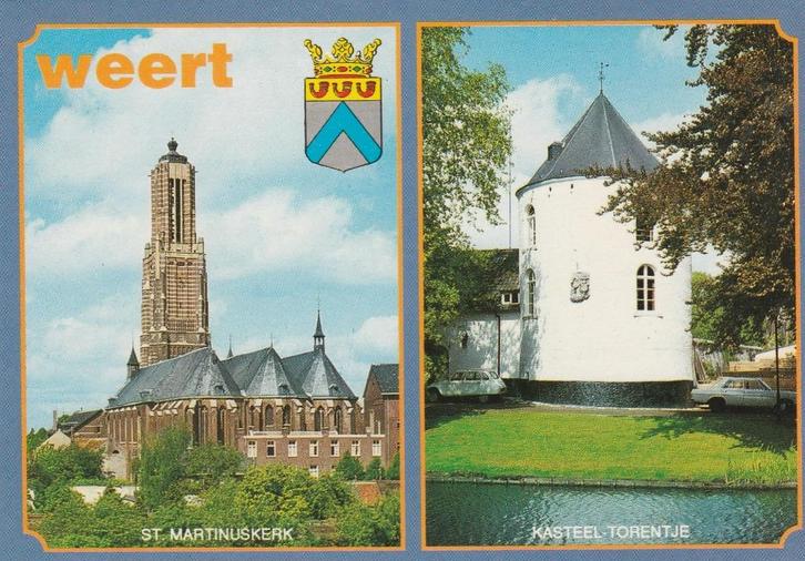 WEERT Kerk Kasteel Torentje, Verzamelen, Ansichtkaarten | Nederland, Ongelopen, Limburg, 1980 tot heden, Verzenden