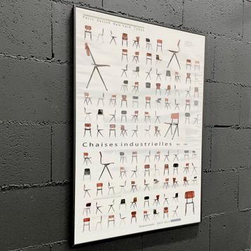 Posters stoelen schoolstoelen vintage industrieel design beschikbaar voor biedingen