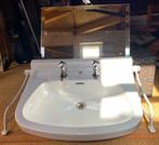 Vintage Wastafel met spiegel, Ophalen, Gebruikt, 50 tot 100 cm, Minder dan 100 cm