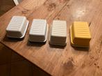 4 botervlootjes tupperware, Huis en Inrichting, Keuken | Tupperware, Ophalen of Verzenden, Gebruikt, Overige typen