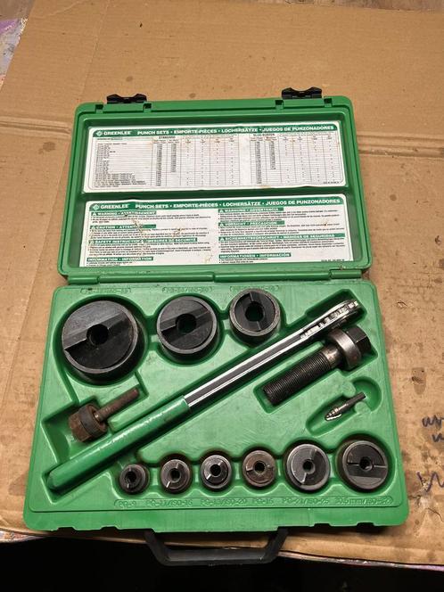 Greenlee slugbuster ponsset gatenpers., Doe-het-zelf en Verbouw, Gereedschap | Handgereedschap, Zo goed als nieuw, Ophalen