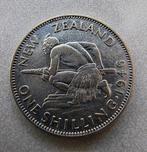 Nieuw-Zeeland 1 shilling 1946, Ophalen of Verzenden, Losse munt, Zilver