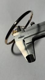 Witgouden slavenband  14 krts 4 mm, Verzenden, Nieuw, Wit, Goud