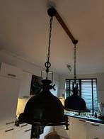 Twee industriele lampen, Huis en Inrichting, Lampen | Hanglampen, Ophalen, Zo goed als nieuw, Minder dan 50 cm