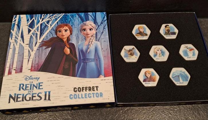 Frozen 2 'feves' porselein - complete set in doos, Verzamelen, Disney, Zo goed als nieuw, Beeldje of Figuurtje, Overige figuren