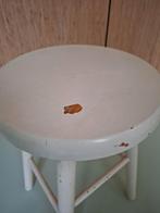 vintage kruk plantentafel retro krukje brocante oude verf, Ophalen of Verzenden, Gebruikt, Hout