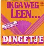 Dingetje Ik ga weg Leen vinyl single, Ophalen of Verzenden, Zo goed als nieuw, 10 inch, Levenslied of Smartlap