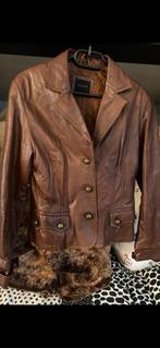 Prachtig leren bordeaux rode jasje van Donna 38, Maat 38/40 (M), Ophalen of Verzenden, Zo goed als nieuw, Jasje