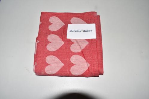 Theedoeken Harten Bunzlau Castle, Huis en Inrichting, Keuken | Textiel, Nieuw, Theedoek of Handdoek, Rood, Ophalen of Verzenden