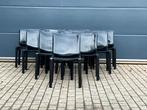 10x Cassina Cab chair Mario Bellini Zwart Tuigleder, Huis en Inrichting, Stoelen, Ophalen of Verzenden, Sede artifort b&b italia knoll vitra togo leolux møller wegner
