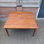Mooie vintage salontafel met glasplaat, Ophalen, Gebruikt, 50 tot 100 cm, Minder dan 50 cm