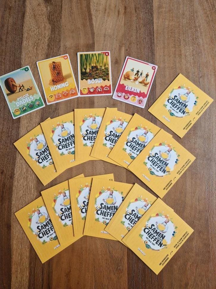 nieuwe Jumbo samen cheffen Nick Toet kaartjes verzamel, Verzamelen, Supermarktacties, Jumbo, Ophalen of Verzenden