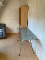 Moderne Glazen Bureau, Ophalen, Zo goed als nieuw, Bureau