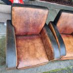 2 schapenleren fauteuils robuust / klassiek + BEZORGING, Gebruikt, ., Klassiek, Ophalen of Verzenden