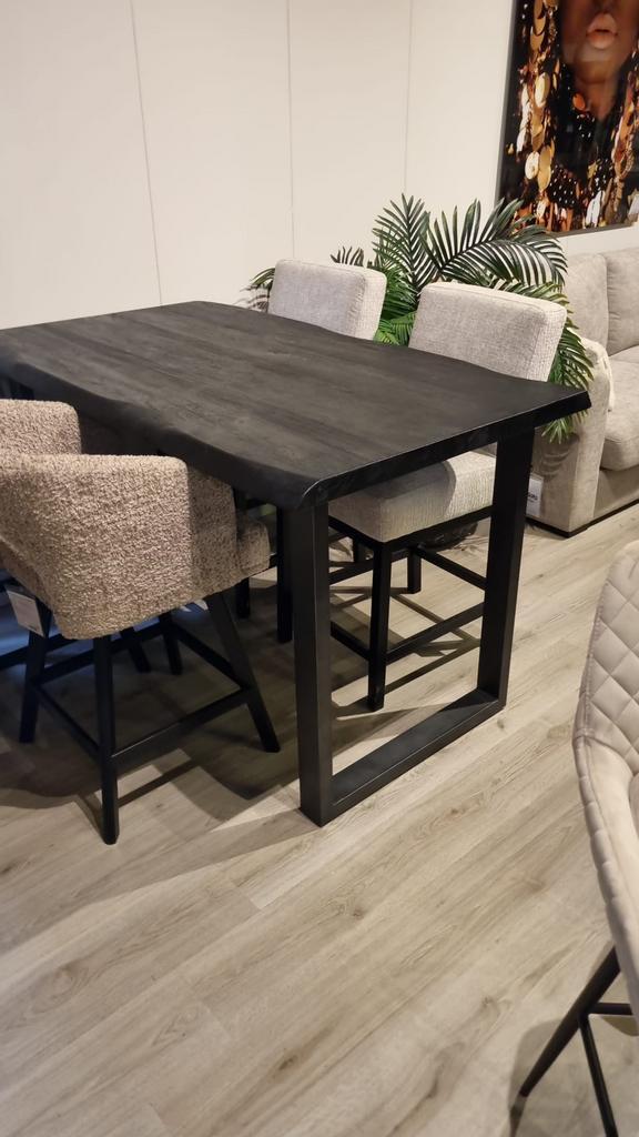 Bartafel Ultimo 140 cm - zwart, Huis en Inrichting, Tafels | Eettafels, Zo goed als nieuw, Ophalen