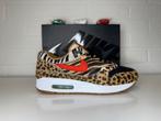 Nike Air Max 1 atmos Animal Pack 2.0 (All Black Box) (2018), Zwart, Ophalen of Verzenden, Sneakers of Gympen, Zo goed als nieuw
