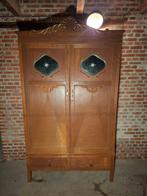 Oude Antiek Brocante Linnenkast Kledingkast Kast, Huis en Inrichting, Kasten | Kledingkasten, Met deur(en), Gebruikt, 200 cm of meer