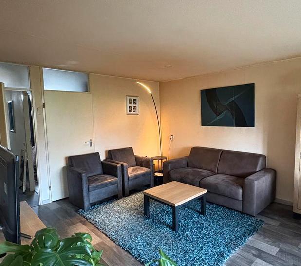 Bankstel + 2 Fauteuils - Antraciet Grijs, Huis en Inrichting, Banken | Complete zithoeken, Gebruikt, Stof, Ophalen