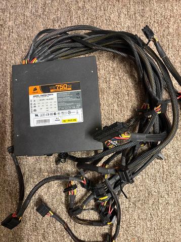 750W PC Voeding - Corsair TX750M beschikbaar voor biedingen