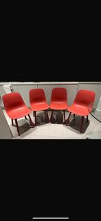 Modern Chairs – Red – Set of 4 Available – Great Condition!, Ophalen, Zo goed als nieuw
