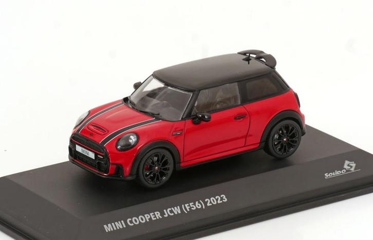 Jsn Solido 1:43 Mini Cooper S John Cooper Works 2023, rood, Hobby en Vrije tijd, Modelauto's | 1:43, Nieuw, Auto, Solido, Ophalen of Verzenden