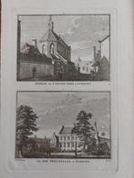 5-6 / Kerk van S. Paulus & Hof Provinciaal te Utrecht, Antiek en Kunst, Kunst | Etsen en Gravures, Ophalen of Verzenden