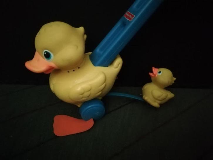 Fisher price Mama Baby Duck duweend, Kinderen en Baby's, Speelgoed | Fisher-Price, Zo goed als nieuw, Duw- of Trekspeelgoed, Met geluid
