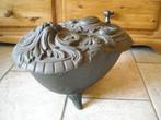 Gietijzeren kolenkit 46 cm lang mooie details, Ophalen, Gebruikt, Hout, Potkachel