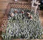 4 grasmatten met sneeuw, incl hekjes, Diversen, Kerst, Ophalen, Gebruikt