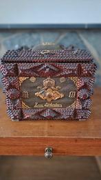 Antieke Tramp art Sieradendoos "Zum Andenken", Antiek en Kunst, Ophalen of Verzenden