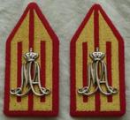 Kraagspiegels Emblemen DT63, KMA Cadetten, KL, jaren'90.(2), Verzamelen, Nederland, Overige typen, Ophalen of Verzenden, Landmacht