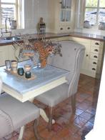 NIEUW Tafeltje Riviera Maison + 2 Fauteuils, Huis en Inrichting, Tafels | Eettafels, Ophalen, 50 tot 100 cm, Vierkant, 50 tot 100 cm