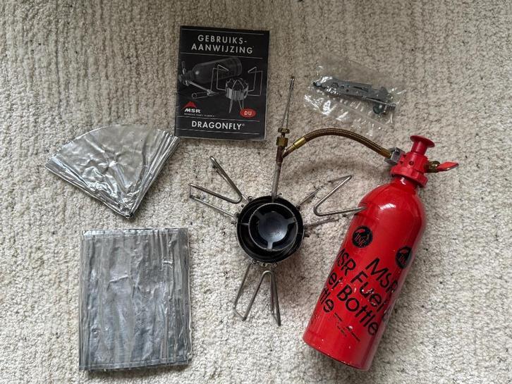 MSR Dragonfly Multifuel brander compleet, Caravans en Kamperen, Kampeeraccessoires, Zo goed als nieuw, Ophalen of Verzenden