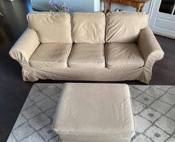 IKEA Ektorp 3-zit bank met hocker GRATIS! - afbeelding 1