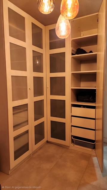 Ikea PAX hoekkast met deuren - afbeelding 3