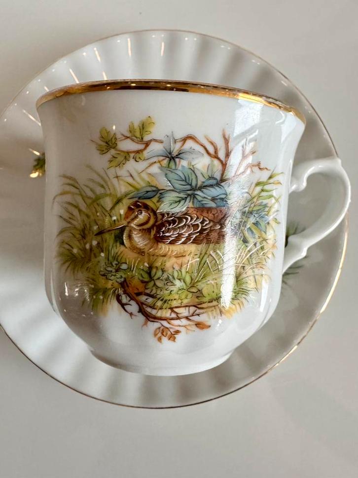 Mooie kop en schotel van vintage Kronester Bavaria, Antiek en Kunst, Antiek | Servies los, Ophalen of Verzenden