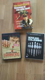 Michael Moore - Fahrenheit 9/11, Bowling for Columbine +Boek, Cd's en Dvd's, Dvd's | Documentaire en Educatief, Gebruikt, Ophalen of Verzenden