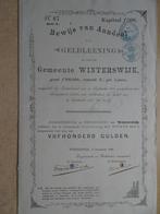 Aandeel Gemeente Winterswijk groot 500 gulden 1886, Ophalen of Verzenden, Voor 1920, Aandeel