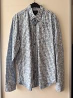 PME Legend blouse blauw met ruit en bloem motief XXL, Ophalen of Verzenden, Zo goed als nieuw, Blauw, Pme Legend