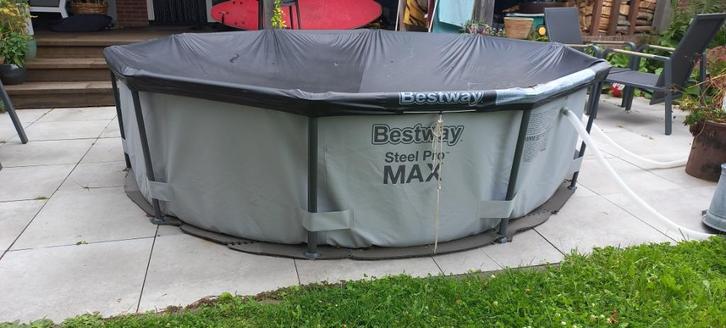 Bestway zwembad rond 3.05 incl veel accesoires izgst, Tuin en Terras, Zwembaden, Gebruikt, Opzetzwembad, Minder dan 80 cm, 200 tot 400 cm