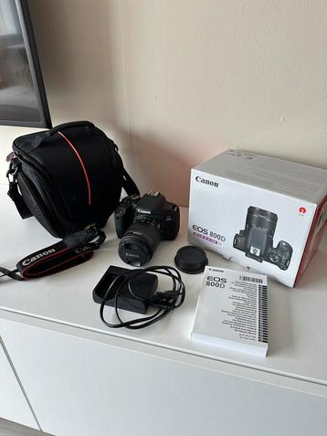 Canon EOS 800D | EF-S 18-55 IS STM kit | Zeer goede staat! beschikbaar voor biedingen