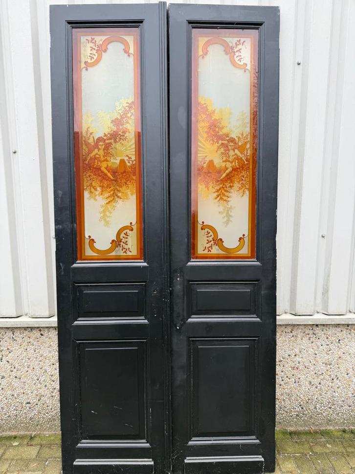 Unieke vondst met uniek glas, Doe-het-zelf en Verbouw, Deuren en Horren, Zo goed als nieuw, Binnendeur, 215 cm of meer, 120 cm of meer