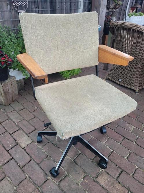Vintage Gispen Bureaustoel 1647 Andre Cordemeyer ,60s, Huis en Inrichting, Bureaustoelen, Gebruikt, Zwart, Ophalen