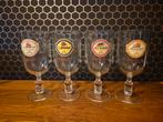 Retro Grolsch Bierglazen - Set van 4, Glas of Glazen, Gebruikt, Ophalen of Verzenden, Glas