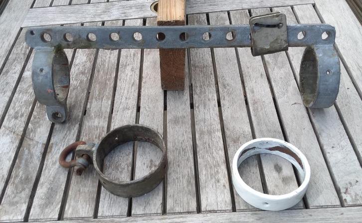 Vuurverzinkte Onderlijkstrekker en giekringen, Watersport en Boten, Zeilen en Zeiltoebehoren, Gebruikt, Toebehoren, 15 tot 30 m²