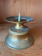 Hele mooie zware koperen kandelaar, Antiek en Kunst, Antiek | Kandelaars, Ophalen, Koper of Brons