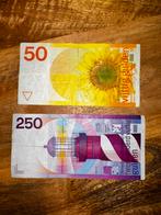 Set biljetten 50 en 250 gulden, 1982 en 1985, Postzegels en Munten, Bankbiljetten | Nederland, Ophalen, 250 gulden