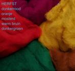 Assorti gekaarde wol HERFST herfstkleuren viltwol, Verzenden, Doorn, Nieuw, Los Vilt